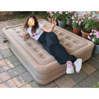 Надуваемо легло с вградена помпа 200/150/40см Leedsooy