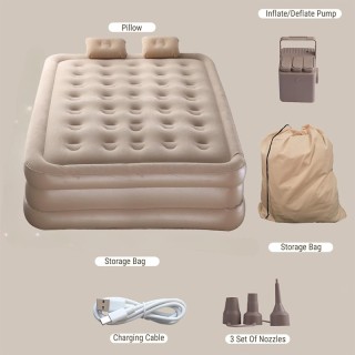 Надуваемо легло с вградена помпа 200/150/40см Leedsooy