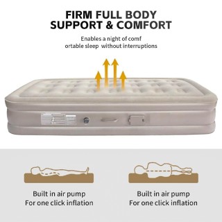 Надуваемо легло с вградена помпа 200/150/40см Leedsooy