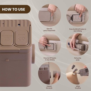 Надуваемо легло с вградена помпа 200/150/40см Leedsooy