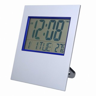 Сгъваем LCD часовник с аларма и термометър