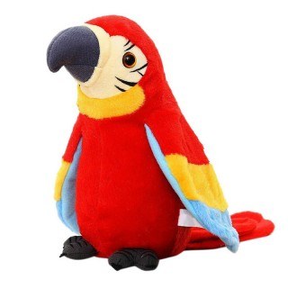 Плюшен говорящ папагал играчка