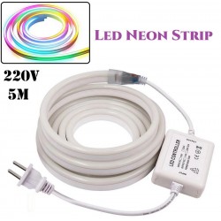 Гъвкава LED неонова лента 5м 220V