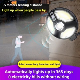 LED соларна улична лампа с датчик за движение