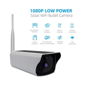 Wifi IP Соларна смарт камера за външна употреба Full Hd 1080p