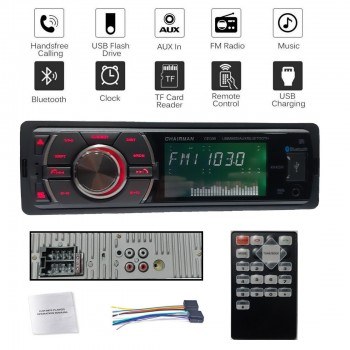 Радио MP3 плеър за кола, Bluetooth USB SD AUX FM радио, дистанционно