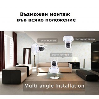 Безжична охранителна Wifi IP камера за видео наблюдение
