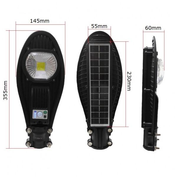 ᐉ LED соларна улична лампа с датчик за движение 115W — Тонекс 1
