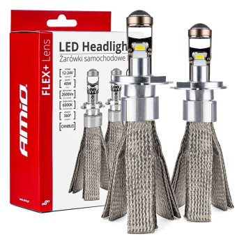Диодна крушка (LED крушка) 12 / 24V, H4, P43T, CANBUS, AMIO, блистер 2бр.