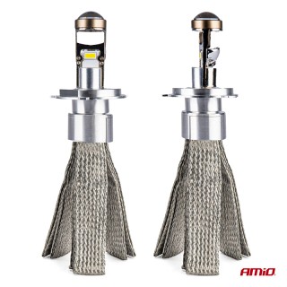 Диодна крушка (LED крушка) 12 / 24V, H4, P43T, CANBUS, AMIO, блистер 2бр.