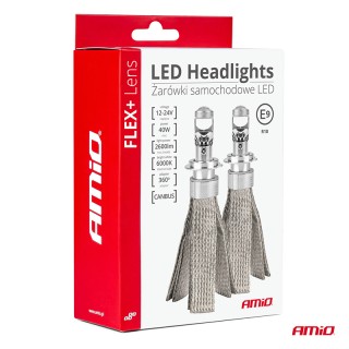 Диодна крушка (LED крушка) 12 / 24V, H4, P43T, CANBUS, AMIO, блистер 2бр.