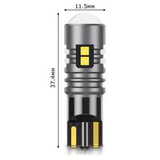 Диодна крушка (LED крушка) 12V, W5W, T10, W2.1x9.5d, блистер 2 бр.