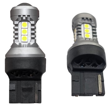 Диодна крушка (LED крушка) 12V, W21W, W3x16d, блистер 2 бр.