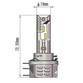 Диодна крушка (LED крушка) 12 / 24V, H15 блистер 2бр.