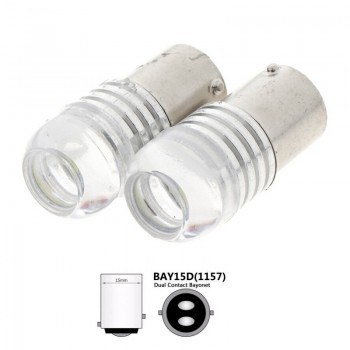 Диодна крушка (LED крушка) 12V, P21/5W, BAY15d, мигаща