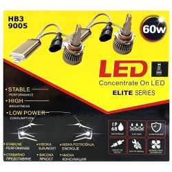 Диодна крушка (LED крушка) 12V, HB3 / 9005, P20d, блистер 2бр.