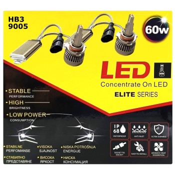 Диодна крушка (LED крушка) 12V, HB3 / 9005, P20d, блистер 2бр.