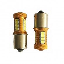 Диодна крушка (LED крушка) 12V, P21W, BA15s, блистер 2 бр.