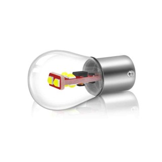 Диодна крушка (LED крушка) 12V, P21W, BA15s, оранжева светлина 1 бр.