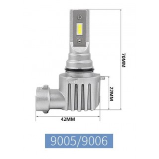 Диодна крушка (LED крушка) 12 / 24V, HB3 / 9005, P20d, блистер 2бр.