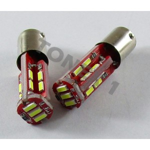 Диодна крушка (LED крушка) 12V, T4W, BA9s, Canbus, блистер 2 бр.