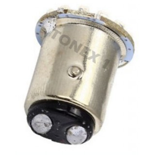 Диодна крушка (LED крушка) 24V, P21/5W, BAY15d, блистер 2 бр.