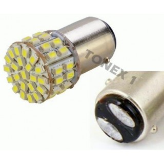 Диодна крушка (LED крушка) 24V, P21/5W, BAY15d, блистер 2 бр.