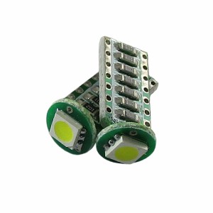 Диодна крушка (LED крушка) 12V, W5W, T10, W2.1x9.5d, Canbus, блистер 2 бр