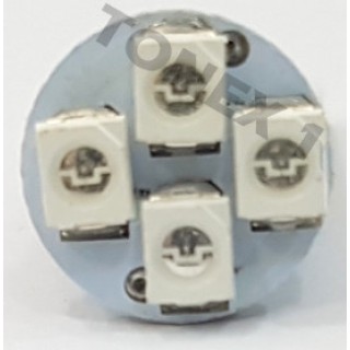 Диодна крушка (LED крушка) 24V, W5W, T10, W2.1x9.5d, синя светлина, блистер 2бр.