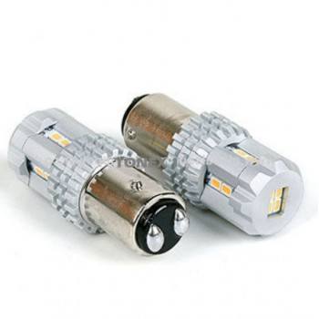 Диодна крушка (LED крушка) 12V, P21/5W, BAY15d, блистер 2 бр.