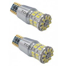 Диодна крушка (LED крушка) 12V, 24V, W5W, T10, W2.1x9.5d, Canbus, блистер 2 бр.