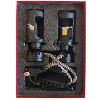 Диодна крушка (LED крушка) 12V, H4, P43T, блистер 2бр