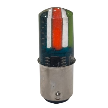Диодна крушка (LED крушка) 12V, P21/5W, BAY15d - RGB
