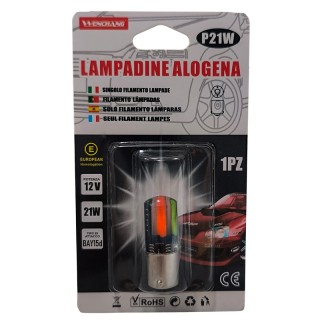 Диодна крушка (LED крушка) 12V, P21/5W, BAY15d - RGB