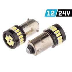 Диодна крушка (LED крушка) 12/24V, H6W, BAX9s, Canbus