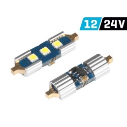 Диодна крушка (LED крушка) 12V, C5W, SV8.5, 31мм, блистер 2 бр.