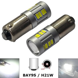 Диодна крушка (LED крушка) 12V, H6W, BAX9s