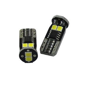 Диодна крушка (LED крушка) 12V, W5W, T10, W2.1x9.5d, Canbus, блистер 2 бр.