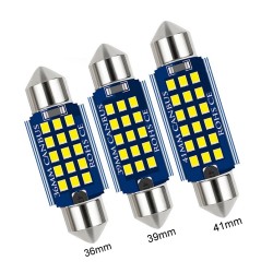 Диодна крушка (LED крушка) 12V, C5W, C10W, SV8.5, 36мм, 39мм, 41мм, Canbus, блистер 2 бр.