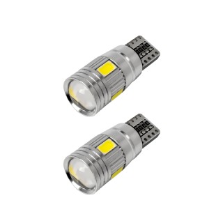 Диодна крушка (LED крушка) 12V, W5W, T10, W2.1x9.5d, Canbus, блистер 2 бр.