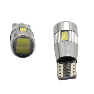 Диодна крушка (LED крушка) 12V, W5W, T10, W2.1x9.5d, Canbus, блистер 2 бр.