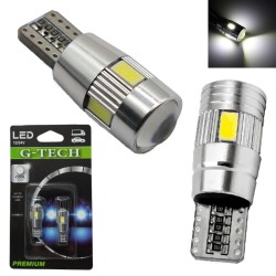 Диодна крушка (LED крушка) 12V, W5W, T10, W2.1x9.5d, Canbus, блистер 2 бр.