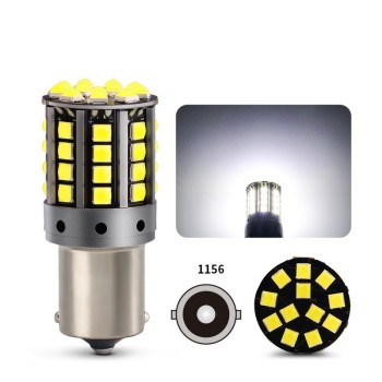 Диодна крушка (LED крушка) 12V, P21W, BA15s, блистер 2 бр.