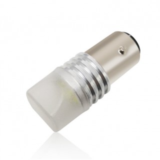 Диодна крушка (LED крушка) 12V, P21W, BA15s, жълта светлина, блистер 2бр.