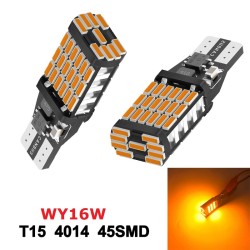 Диодна крушка (LED крушка) 12V, WY16W, 16W, оранжева светлина 1 брой