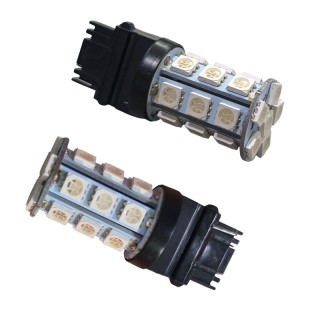 Диодна крушка (LED крушка) 12V , P27W, 27W, W2.5x16q зелена светлина