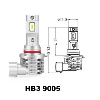 Диодна крушка (LED крушка) 12 / 24V, HB3 / 9005, P20d, блистер 2бр.