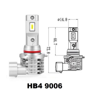 Диодна крушка (LED крушка) 12 / 24V, HB4 / 9006, P22d, блистер 2бр.