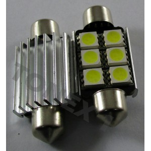 Диодна крушка (LED крушка) 12V, C5W, SV8.5, 39мм, Canbus, блистер 2 бр.