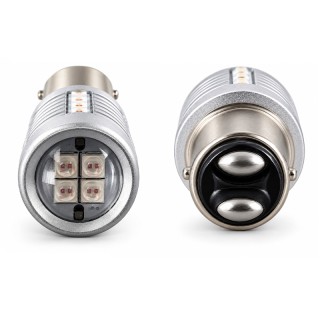 Диодна крушка (LED крушка) 12V, P21/5W, BAY15d, блистер 2 бр.